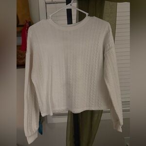 URBAN Romantics Cream Cable Knit Sweater